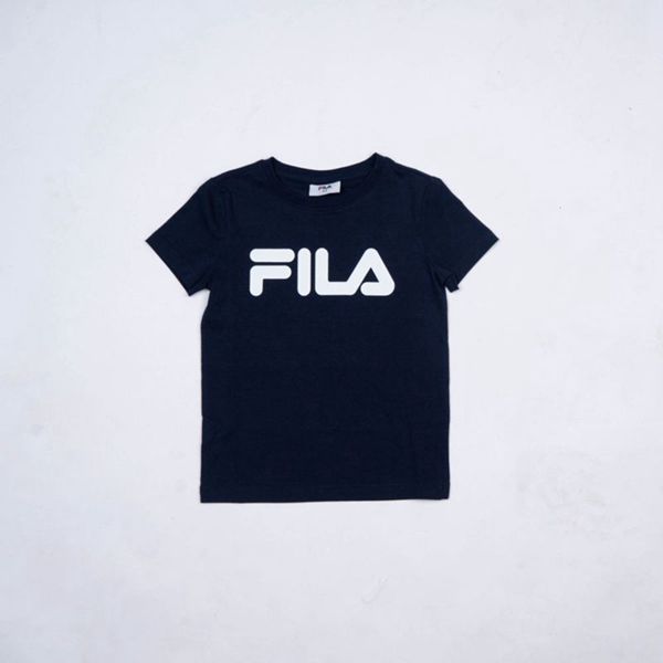 Fila Mono Deckle Boy's T-Shirts - Navy,NZ 264-91253